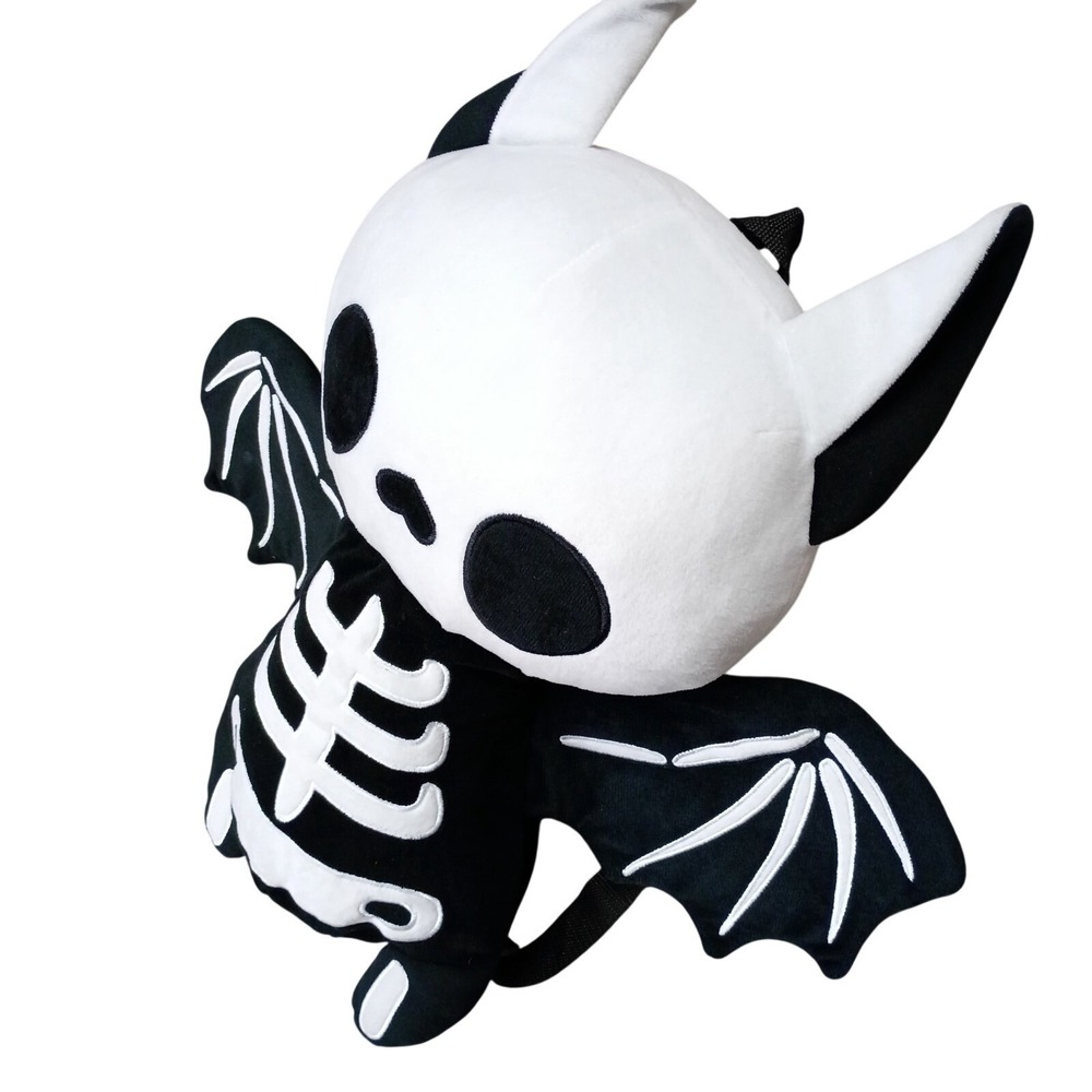 Sleepyville Critters Bat Skeleton Plush Mini Backpack Gothic Spooky Halloween - Picture 3 of 9